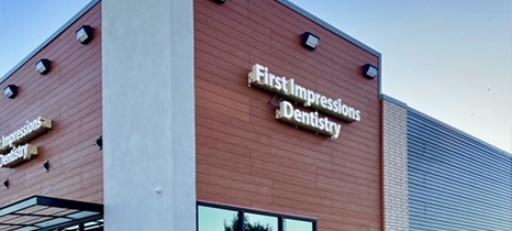 Exterior of First Impressions Dentistry office in Oklahoma City